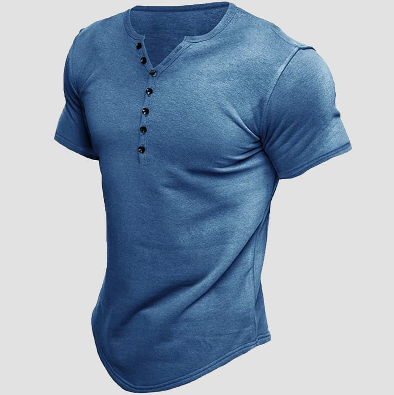 Dario Ferraro Commander Henley T-Shirt (All 5 Colors (Buy 4 Get 1 Free) S) - T-Shirts | Zavonix
