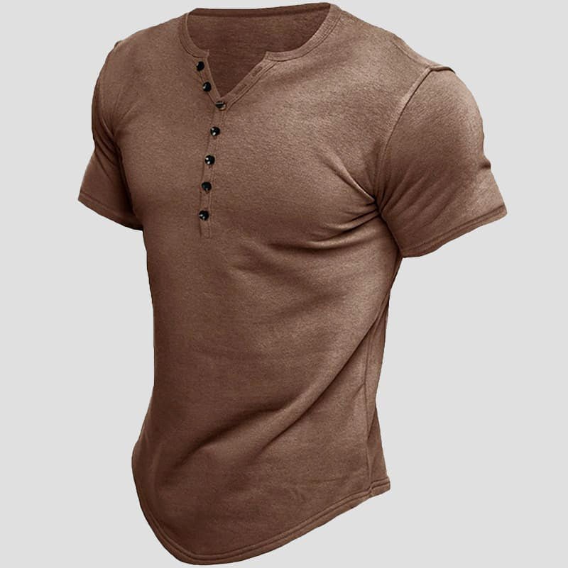 Dario Ferraro Commander Henley T-Shirt (All 5 Colors (Buy 4 Get 1 Free) S) - T-Shirts | Zavonix