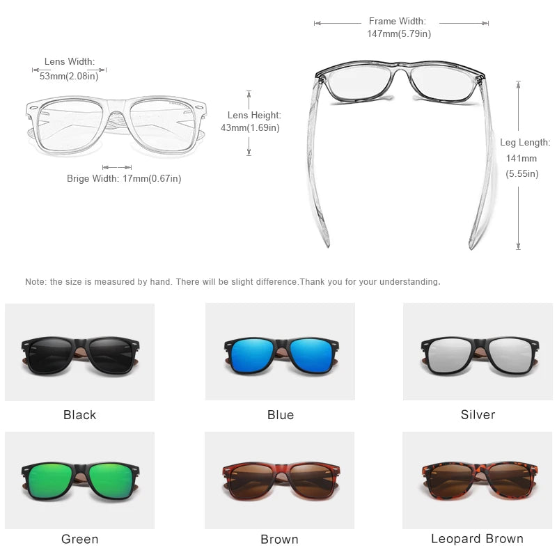 Original Polarized™ — Sleek Wood Frames, Glare-Free Vision