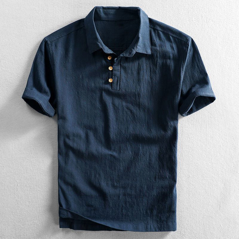 Avery Men's Polo Shirt | Linen-Cotton Blend