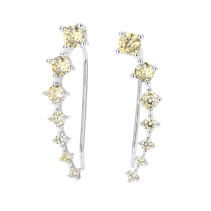 Delara Zirconia Ear Climber Earrings Product Image 01