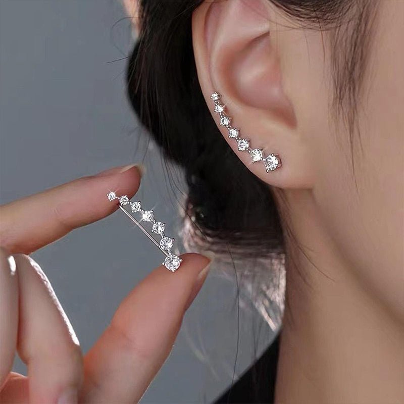 Delara Zirconia Ear Climber Earrings Product Image 03