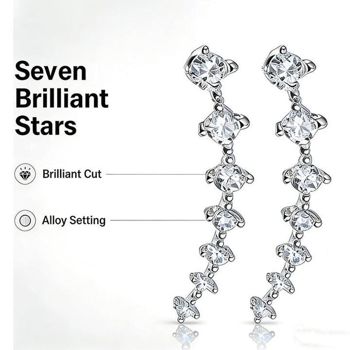 Delara Zirconia Ear Climber Earrings Product Image 04
