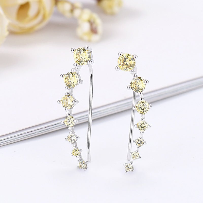 Delara Zirconia Ear Climber Earrings Product Image 05