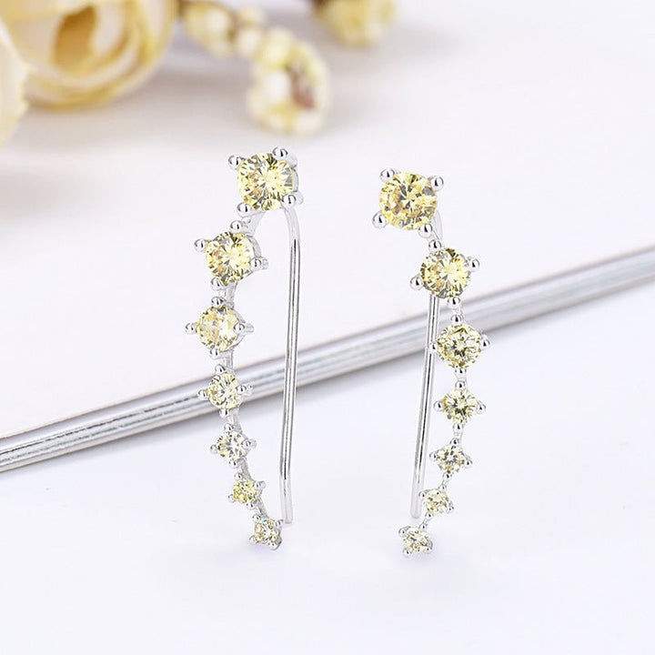 Delara Zirconia Ear Climber Earrings Product Image 05