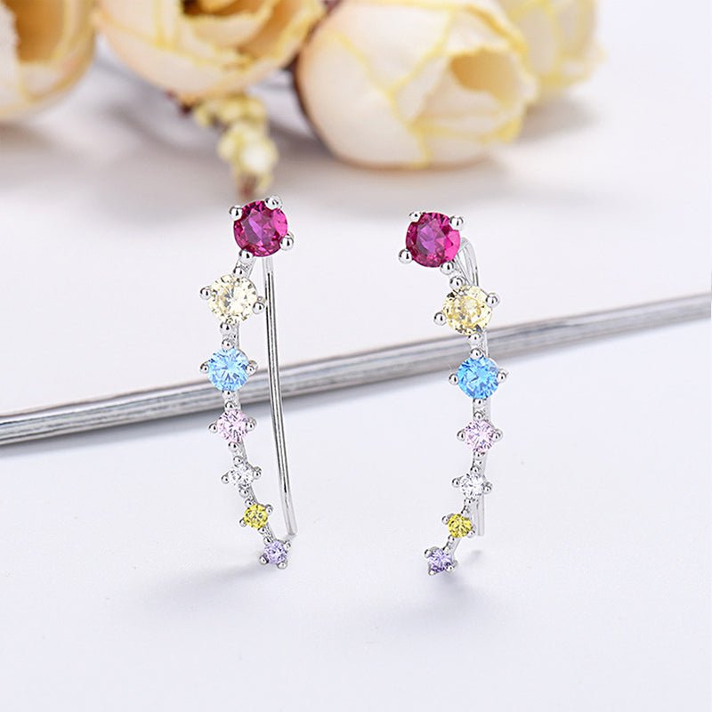 Delara Zirconia Ear Climber Earrings Product Image 06