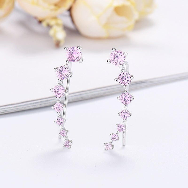 Delara Zirconia Ear Climber Earrings Product Image 07