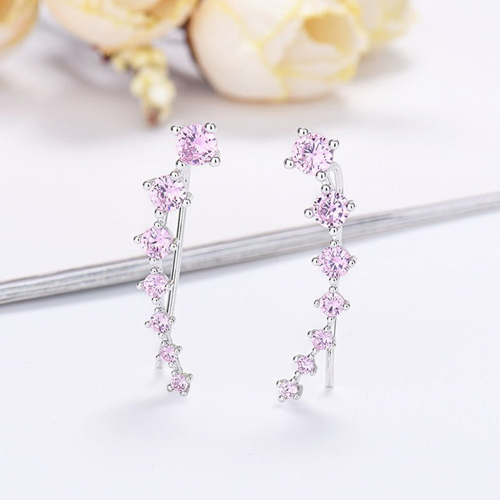 Delara Zirconia Ear Climber Earrings Product Image 07