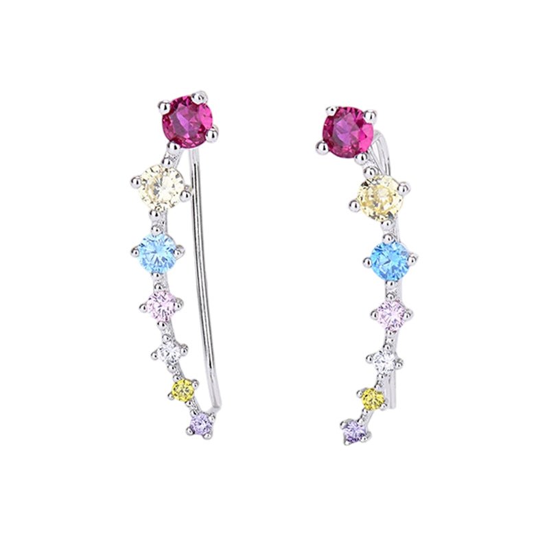 Delara Zirconia Ear Climber Earrings Product Image 11