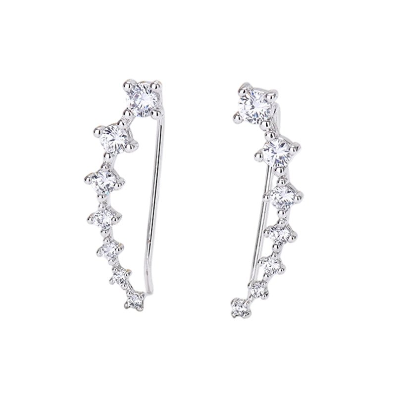 Delara Zirconia Ear Climber Earrings Product Image 13