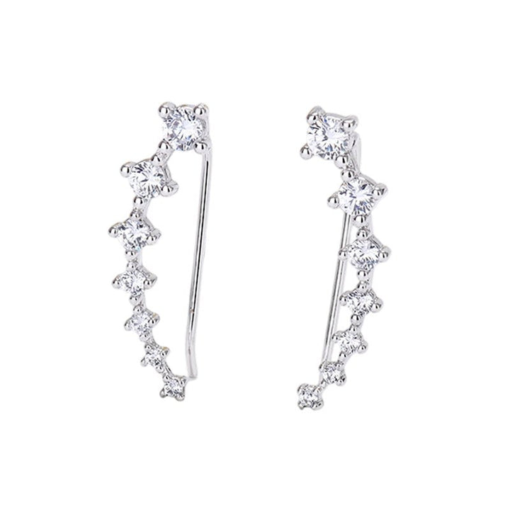 Delara Zirconia Ear Climber Earrings Product Image 13