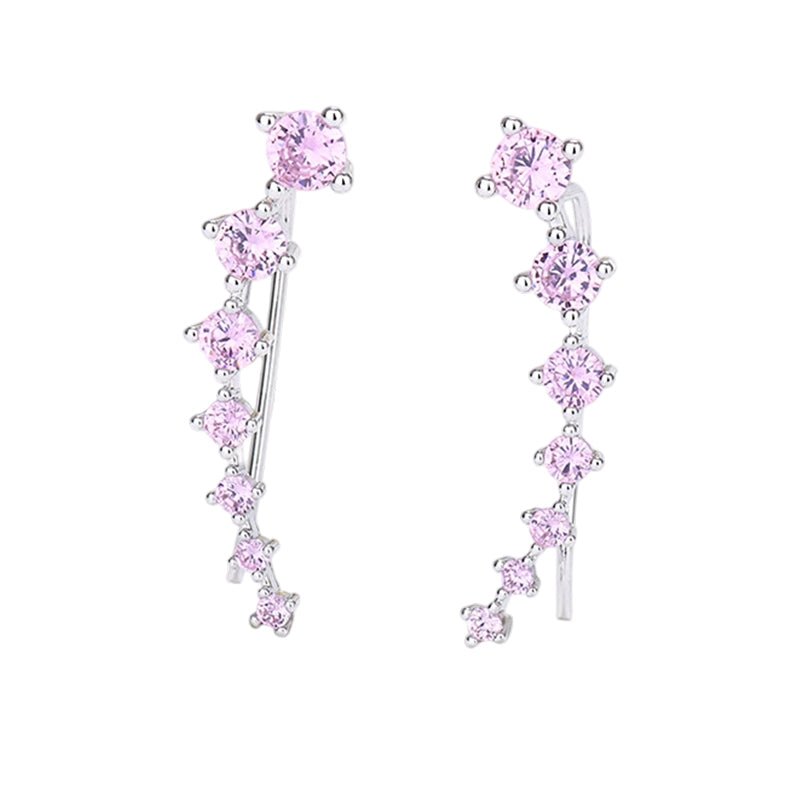 Delara Zirconia Ear Climber Earrings Product Image 14