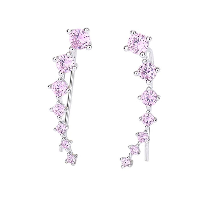 Delara Zirconia Ear Climber Earrings Product Image 14