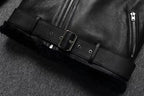 Deluxe Cashmere Real Leather Coat Genuine Leather Jacket (Black XS) - Jacket | Zavonix