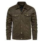 Deluxe Nubuck Coat Autumn Jacket (Army Green S) - Jacket | Zavonix