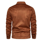 Deluxe Nubuck Coat Autumn Jacket (Khaki S) - Jacket | Zavonix