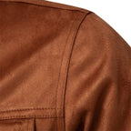 Deluxe Nubuck Coat Autumn Jacket (Khaki S) - Jacket | Zavonix
