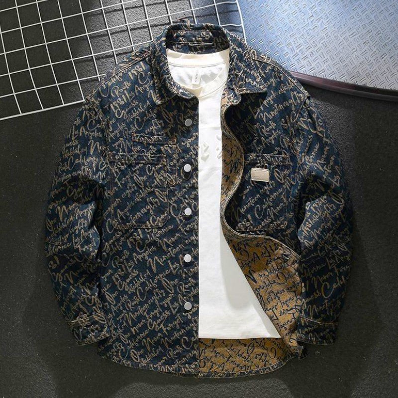Denim Scripture Jacket (XS ) - | Zavonix