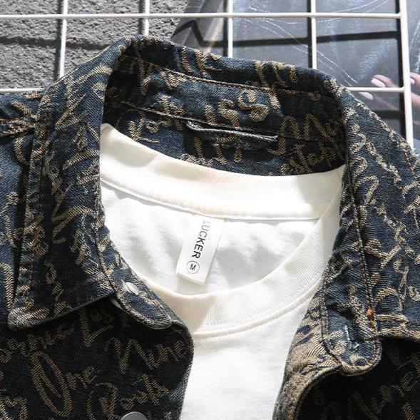Denim Scripture Jacket (XS ) - | Zavonix