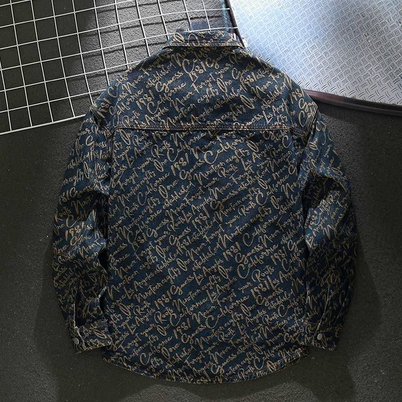 Denim Scripture Jacket (XS ) - | Zavonix