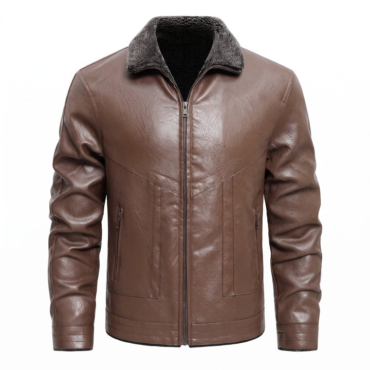 Denvorask Fleece-Lined Leather Jacket product image 1