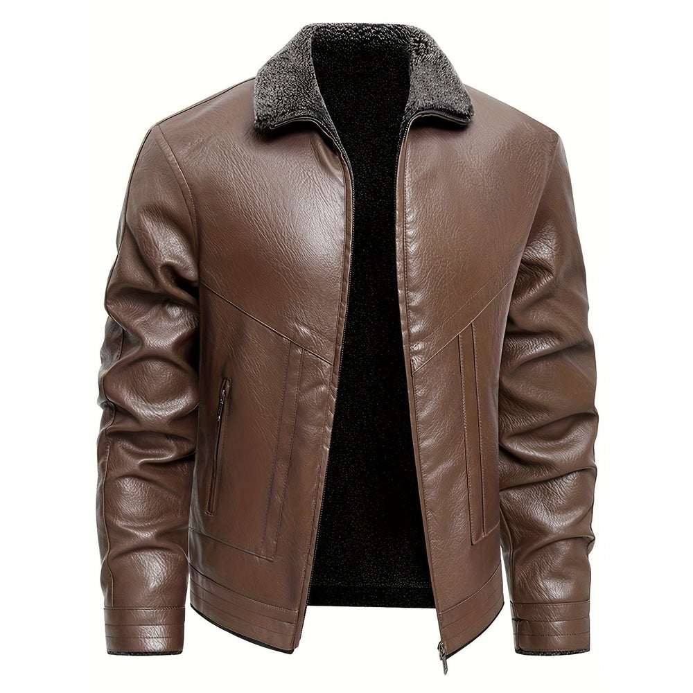 Denvorask Fleece-Lined Leather Jacket product image 2