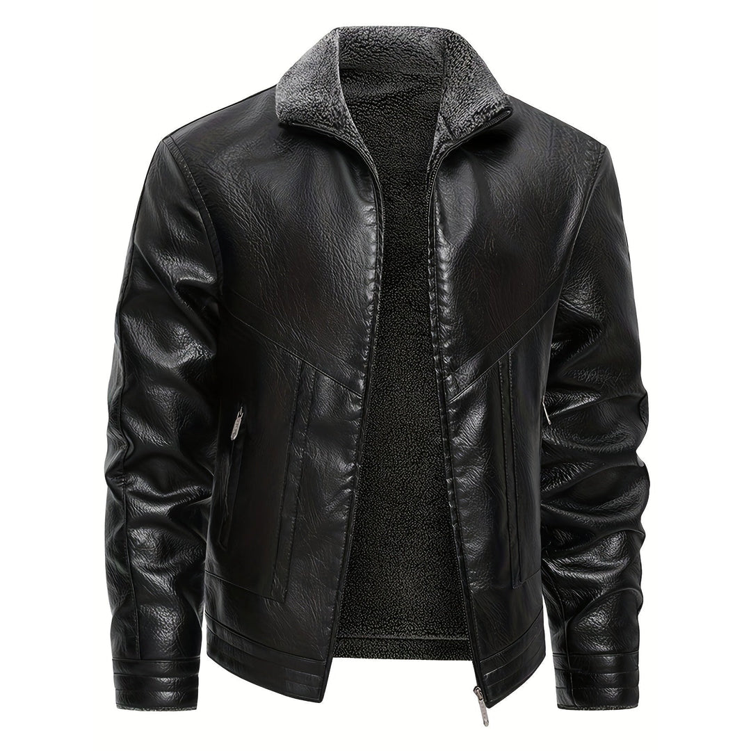 Denvorask Fleece-Lined Leather Jacket product image 5