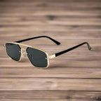 "Detroit" Aviator Shades (Gold // Gray ) - Sunglasses | Zavonix