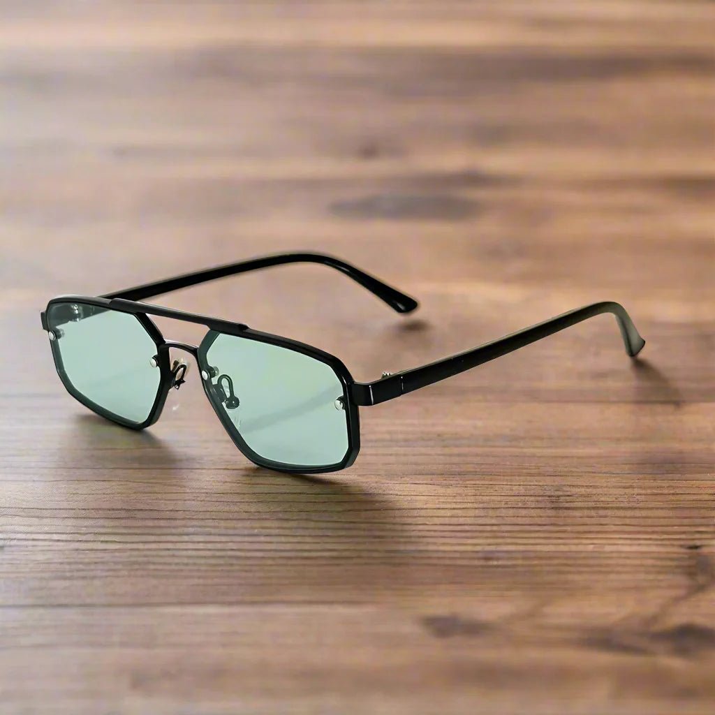 "Detroit" Aviator Shades (Green ) - Sunglasses | Zavonix