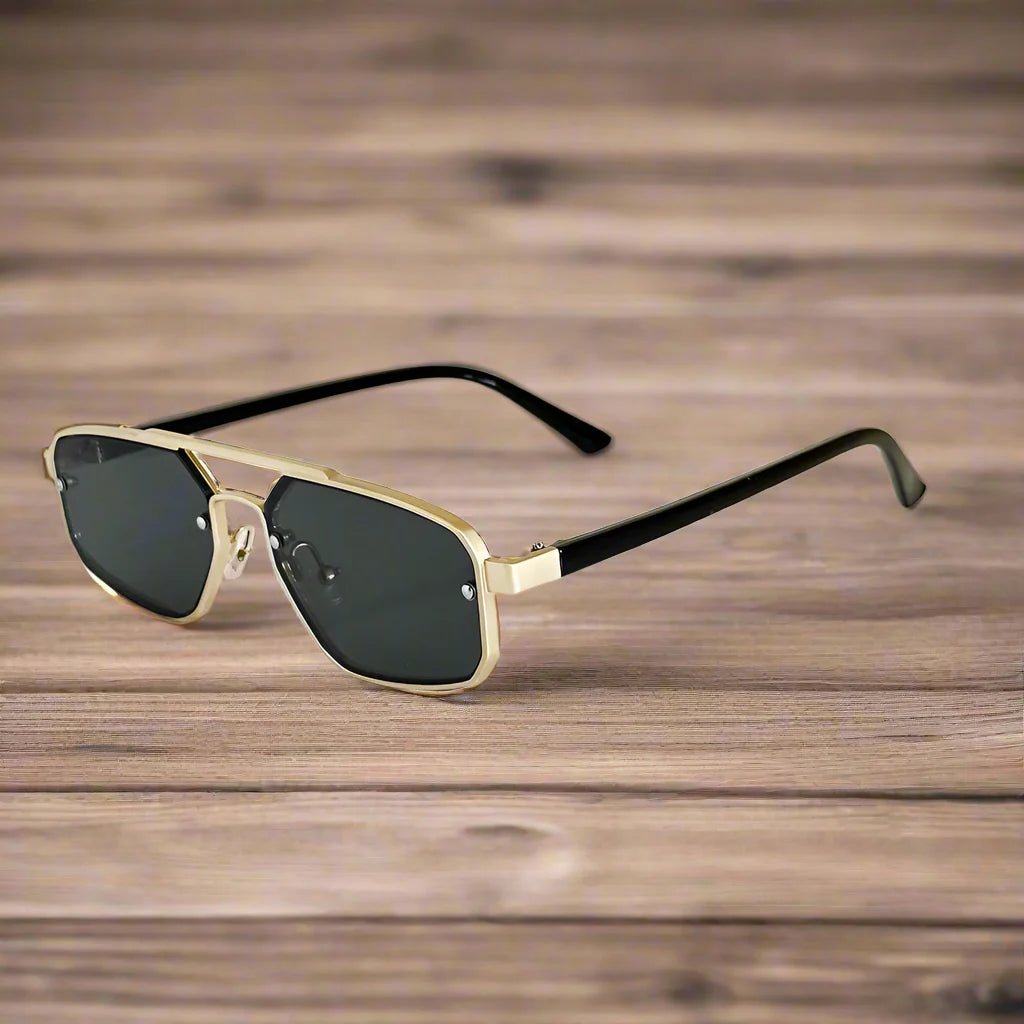 "Detroit" Aviator Shades (Green ) - Sunglasses | Zavonix