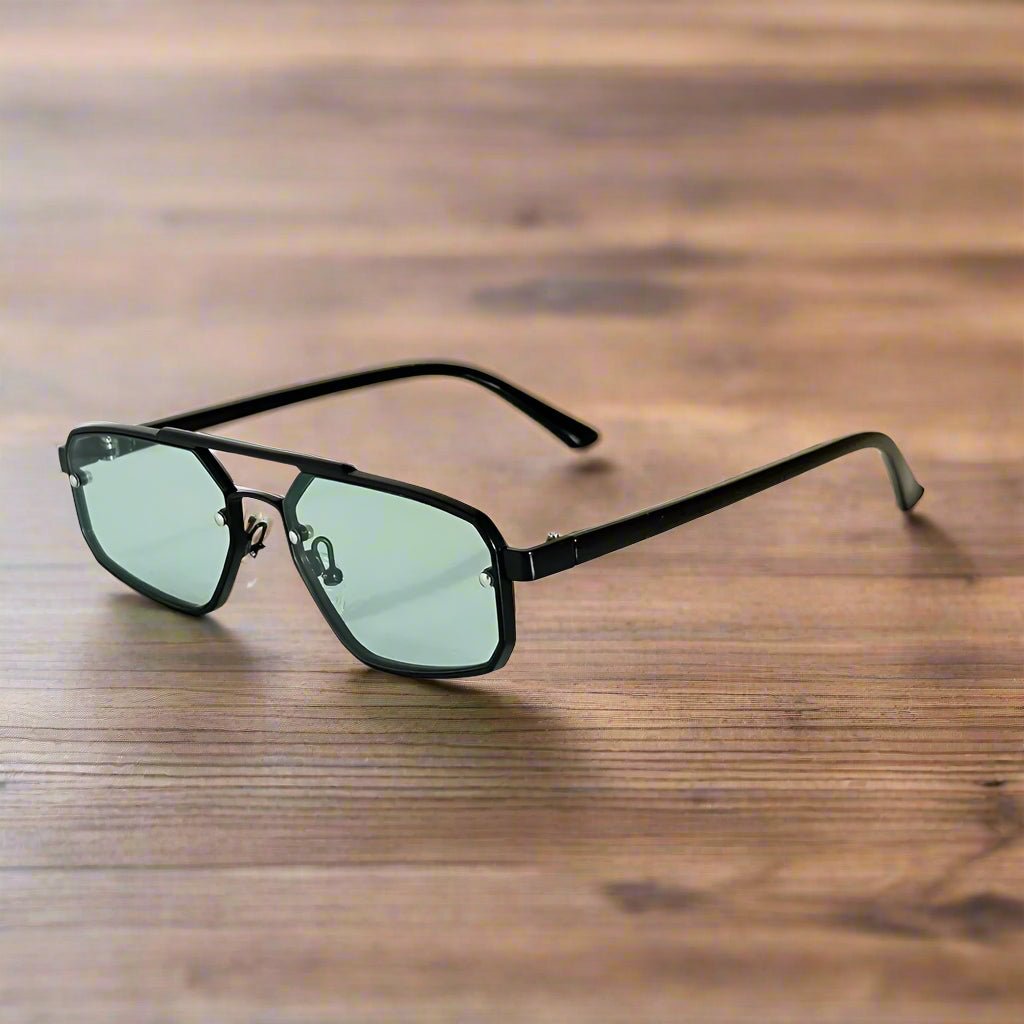 "Detroit" Aviator Shades (Green ) - Sunglasses | Zavonix