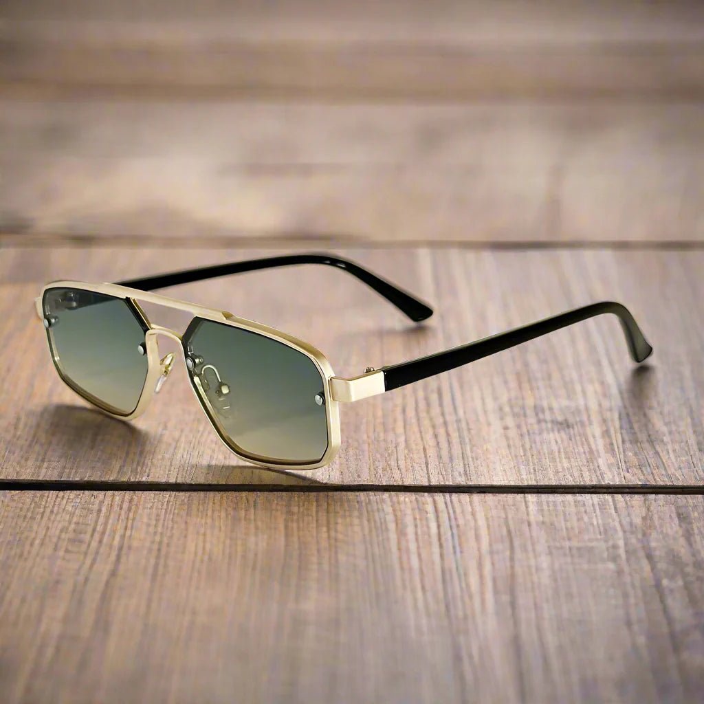 "Detroit" Aviator Shades (Green ) - Sunglasses | Zavonix