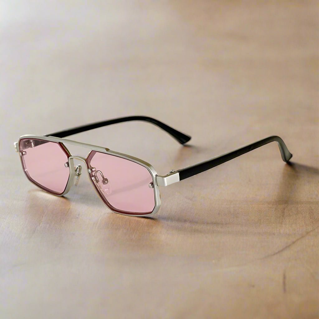 "Detroit" Aviator Shades (Silver ) - Sunglasses | Zavonix