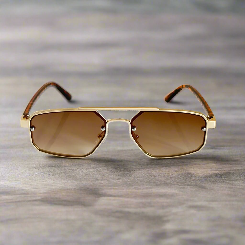"Detroit" Aviator Shades (Tortoise ) - Sunglasses | Zavonix