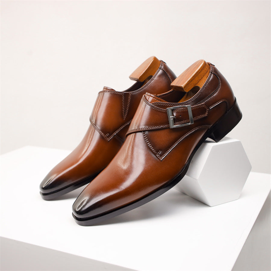 Eliot — Genuine Leather Dress Shoes with Cushioned Comfort