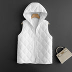 Diamond - Quilted Vest™ — Ignite Your Confidence with Unstoppable Warmth and Style (White XS) - | Zavonix