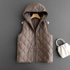 Diamond - Quilted Vest™ — Ignite Your Confidence with Unstoppable Warmth and Style (Brown XS) - | Zavonix