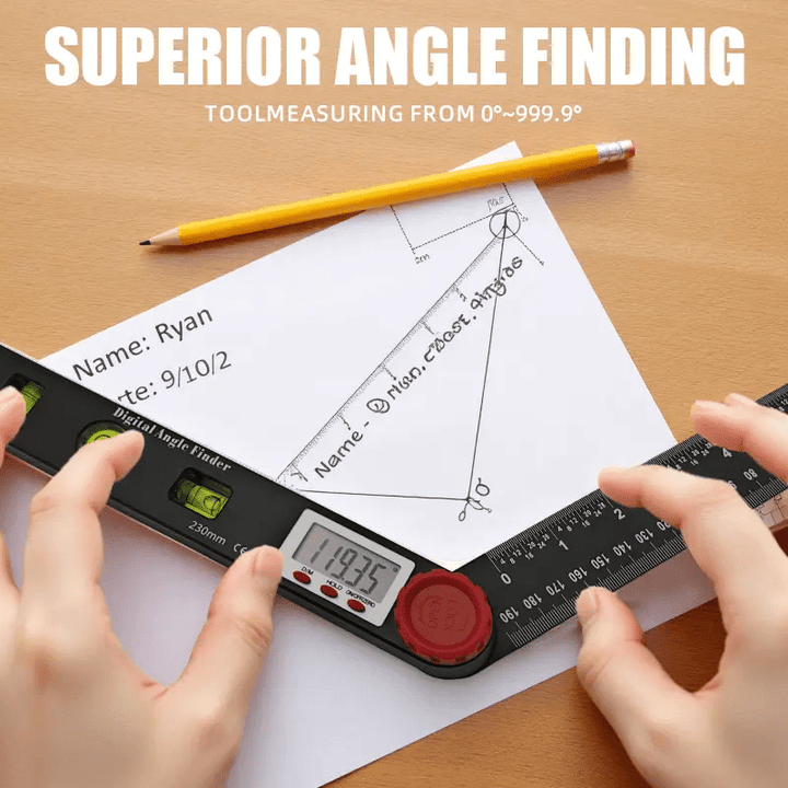 Digital Angle Measuring Ruler Protractor Level Tool Product Image 03