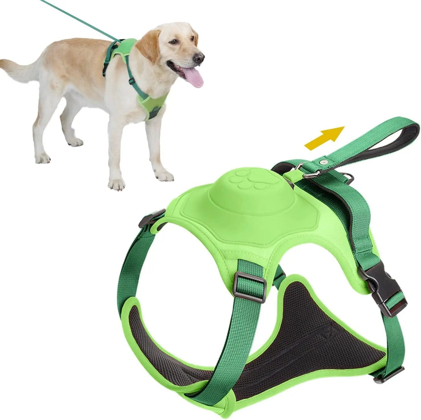 Dog Harness And Retractable Leash Set - Zavonix