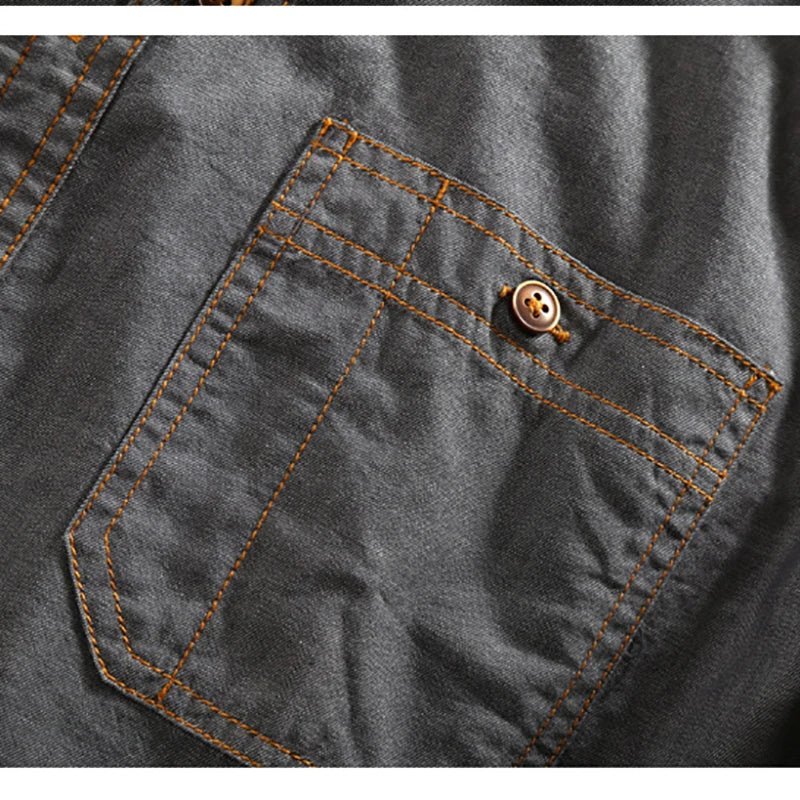 "Domenico" Denim Shirt (Gray XXS) - | Zavonix