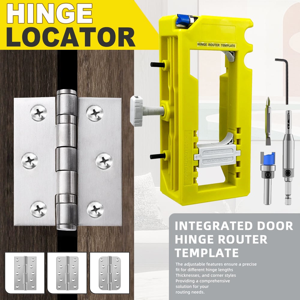 Door Hinge Routing Jig Adjustable Mortise Guide Product Image 03