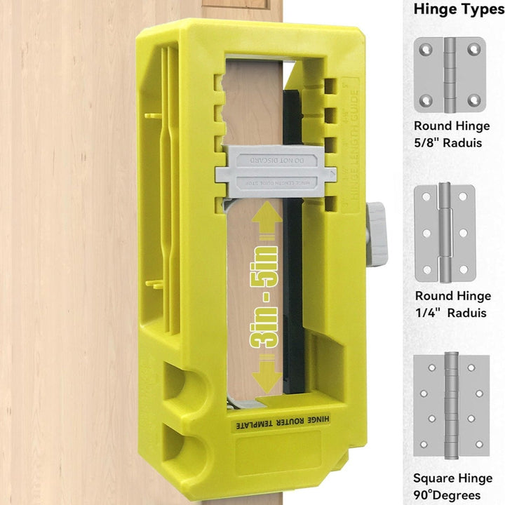 Door Hinge Routing Jig Adjustable Mortise Guide Product Image 04