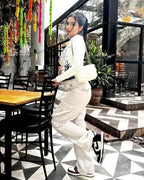 DraliraFlex™ cargos — Unleash All - Day Confidence with Perfect Fit, Breathable Comfort & Hands - Free Style (white XS) - Women's trousers | Zavonix