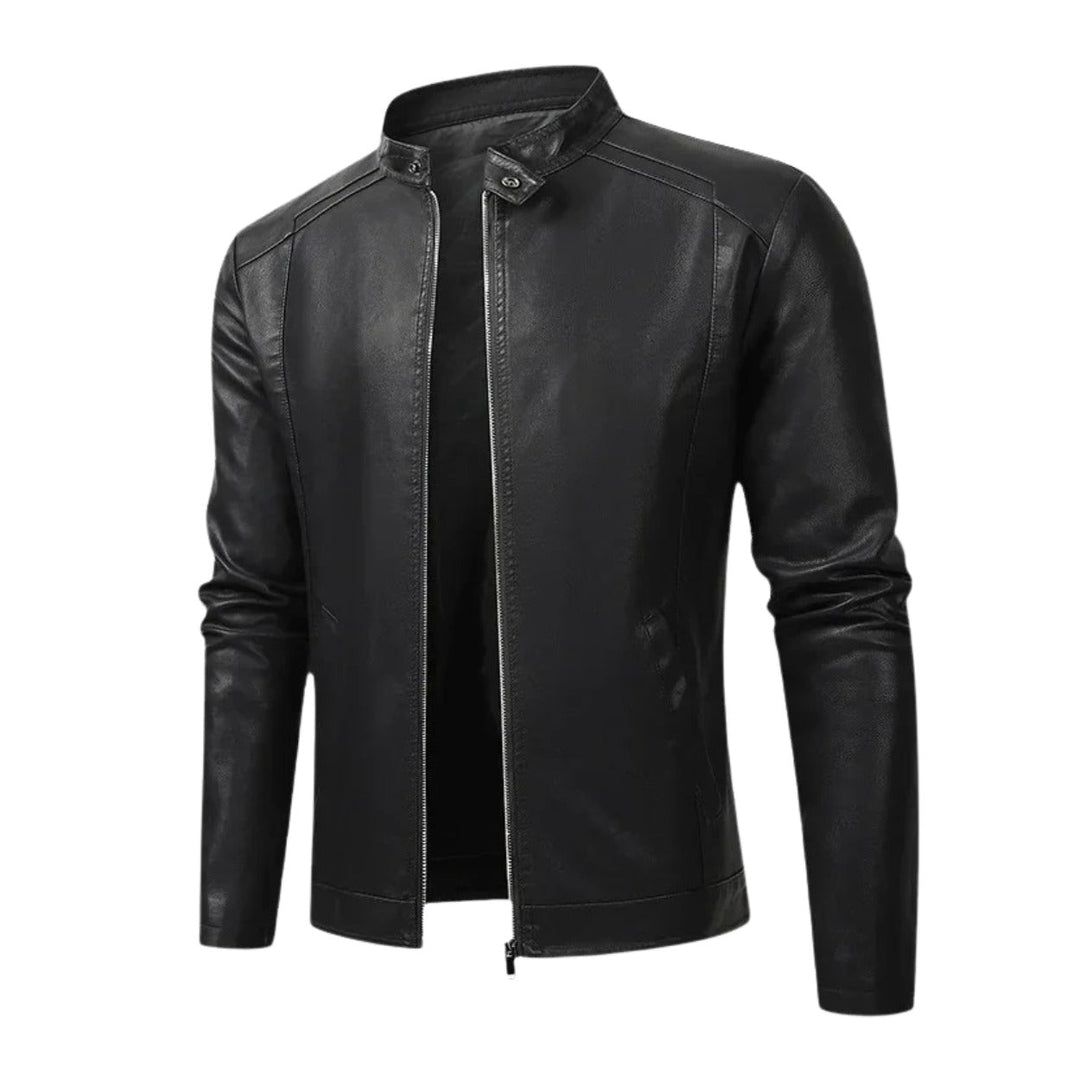 Draxelquor Leather Biker Jacket product image 2