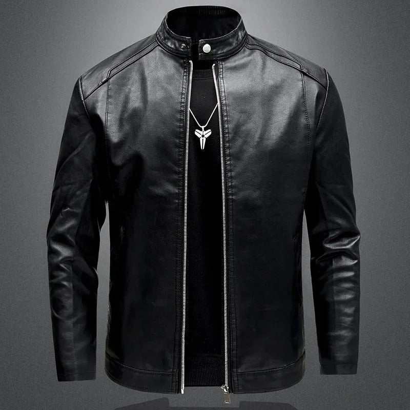 Draxelquor Leather Biker Jacket product image 3