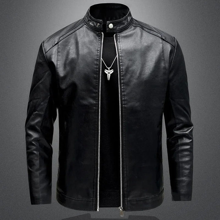 Draxelquor Leather Biker Jacket product image 3