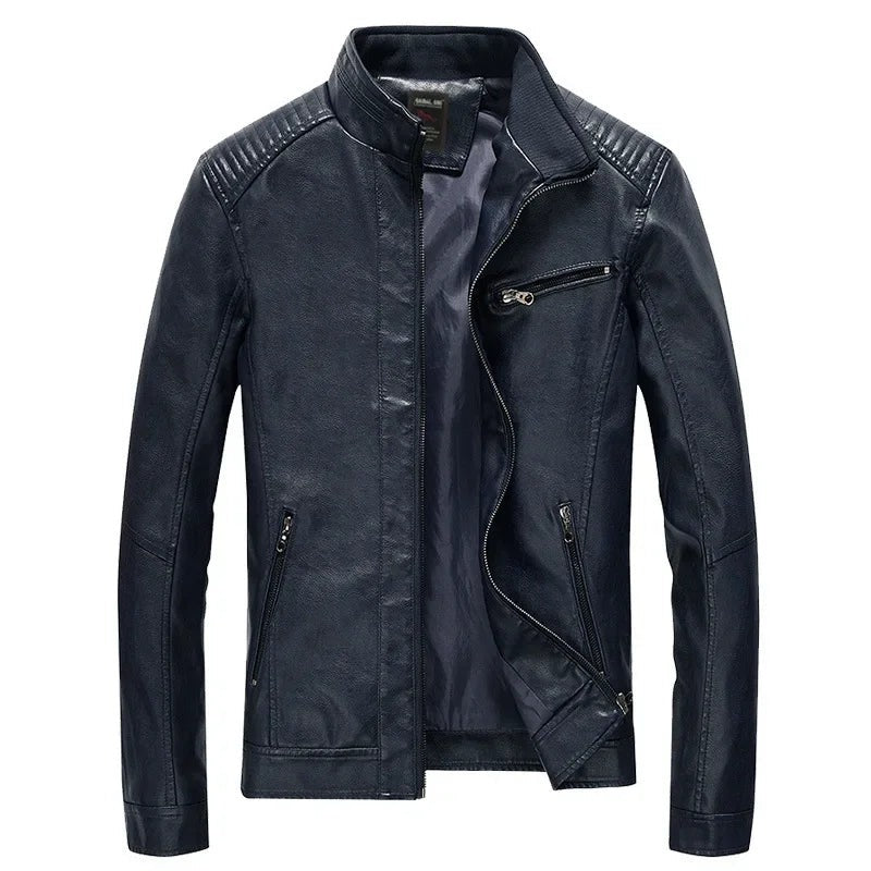 Drazquellen Quilted-Shoulder Leather Jacket product image 5