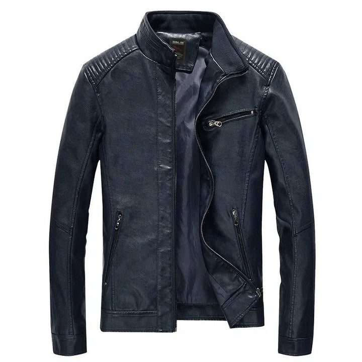 Drazquellen Quilted-Shoulder Leather Jacket product image 5