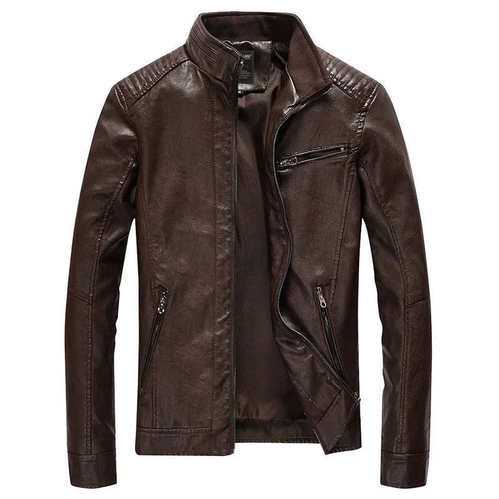 Drazquellen Quilted-Shoulder Leather Jacket product image 7