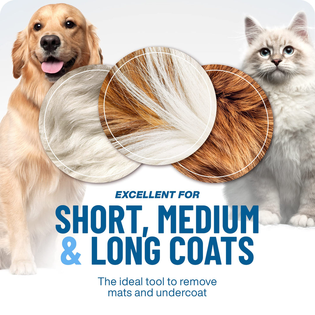 Dual Care Dog Deshedding Undercoat Rake Product Image 04